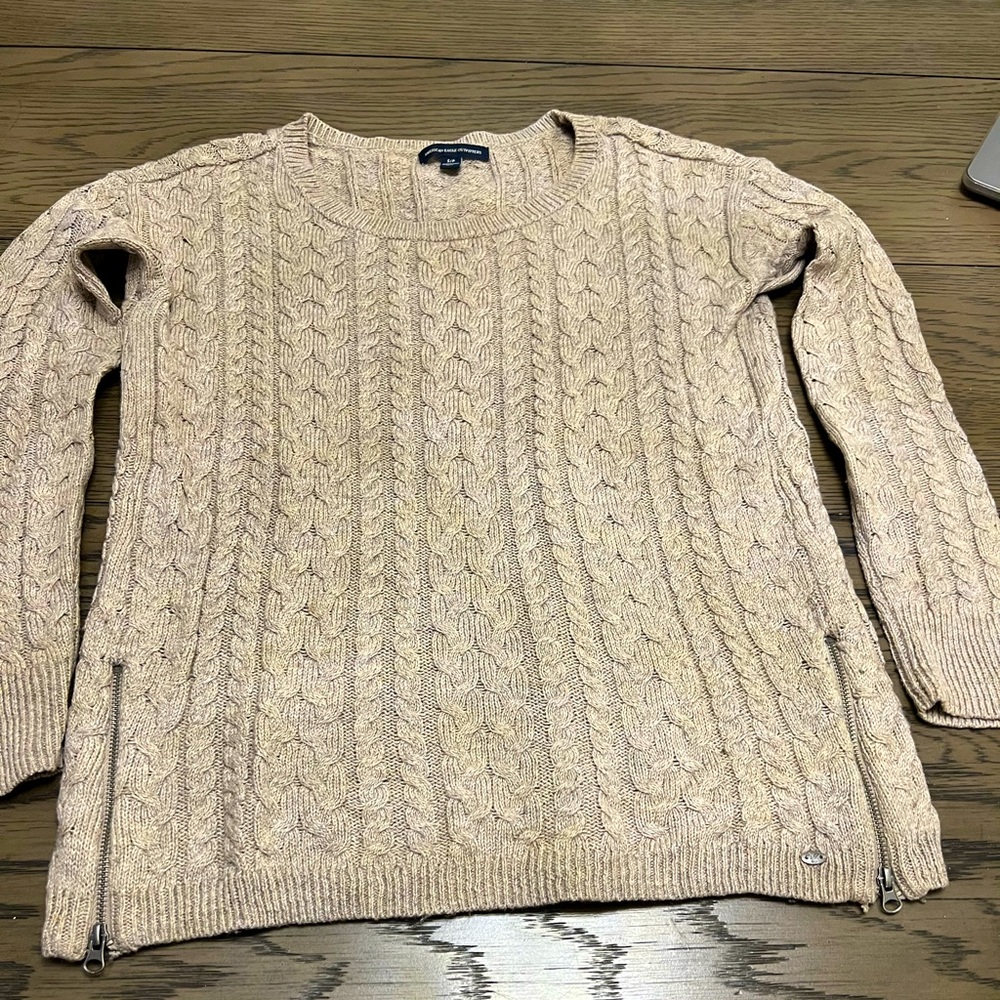 American eagle two zipper sweater